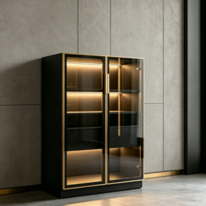 High-value transparent door entryway shoe cabinet