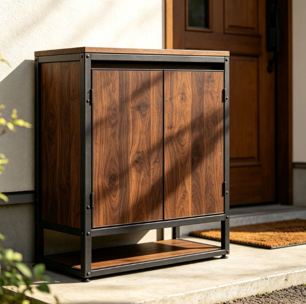 Multi-layer open shoe rack storage cabinet - Image 2