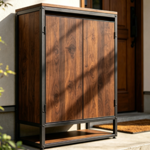 Multi-layer open shoe rack storage cabinet