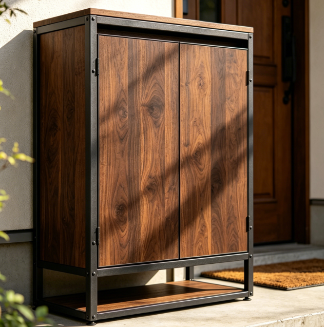 Multi-layer open shoe rack storage cabinet