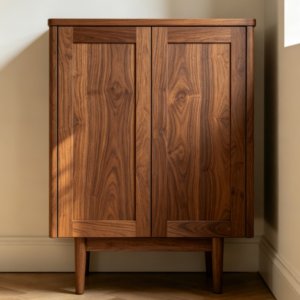 North American solid wood shoe cabinet for home entryway